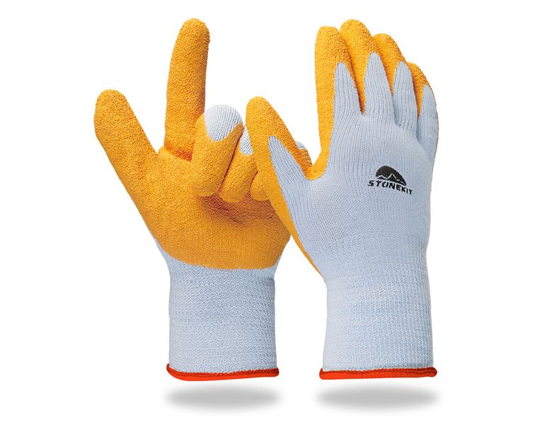 Gebreide latex handschoenen Eco Grip II, per 12