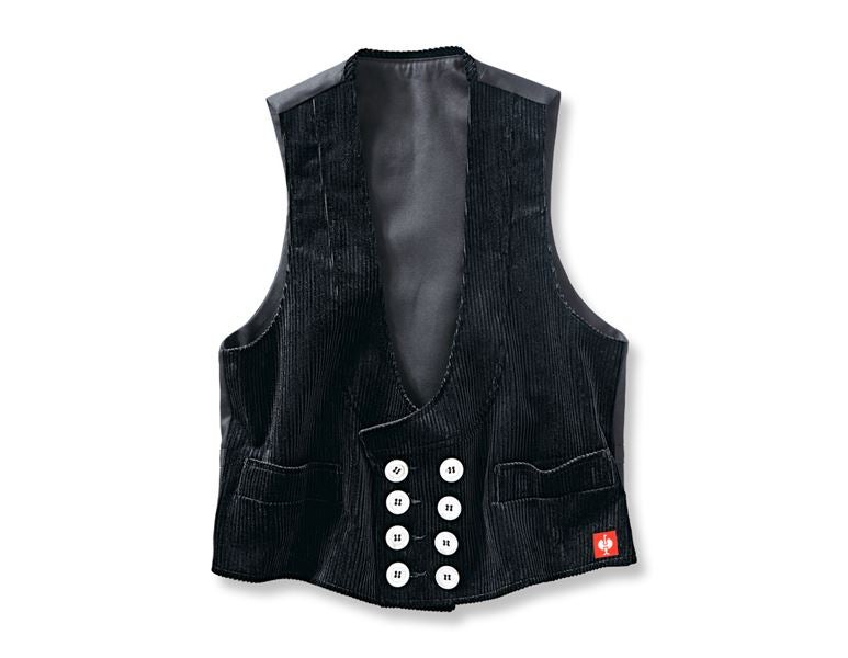 Traditioneel gilet in grove ribcord