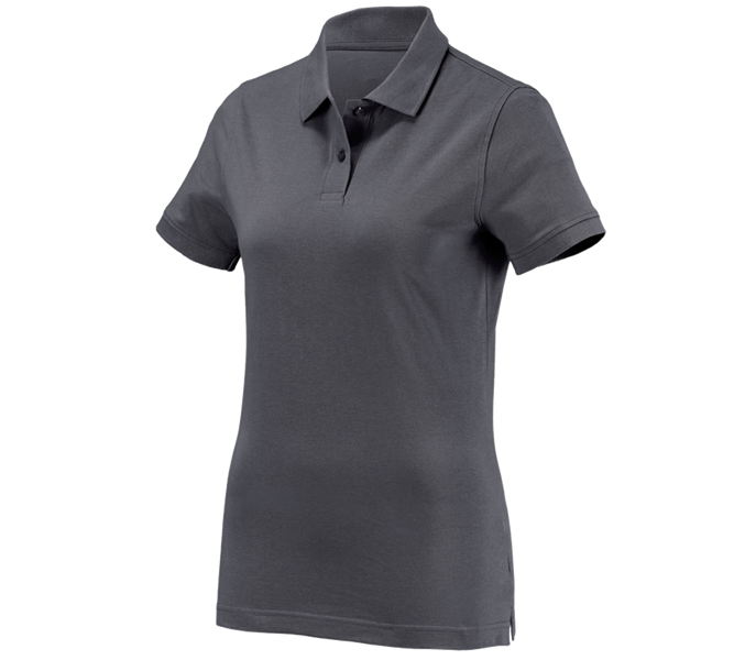 Hoofdaanzicht, Dames, e.s. Polo-Shirt cotton, dames, antraciet