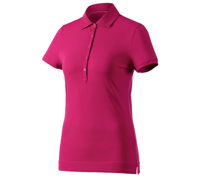 Hoofdaanzicht, Onderwerpen, e.s. Polo-Shirt cotton stretch, dames, bessen