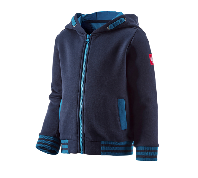 Hoofdaanzicht, Bovenkleding, Hoody-Sweatjack e.s.motion 2020, kinderen, donkerblauw/atol