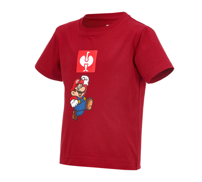 Hoofdaanzicht, Bovenkleding, Super Mario T-Shirt, kinderen, vuurrood