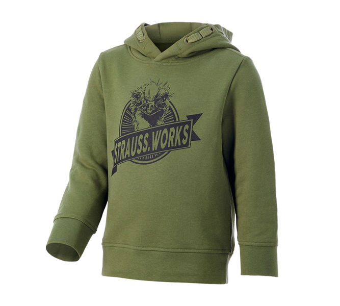 Hoofdaanzicht, Bovenkleding, Hoody-Sweatshirt e.s.iconic works, kinderen, berggroen