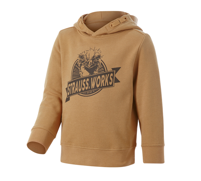 Hoofdaanzicht, Nieuwe, Hoody-Sweatshirt e.s.iconic works, kinderen, amandelbruin