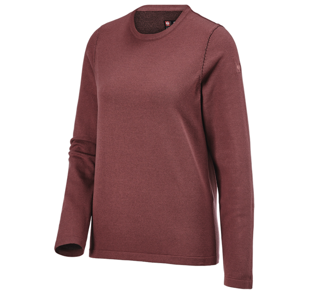 Hoofdaanzicht, Nieuwe, Gebreide pullover e.s.iconic, dames, oxiderood