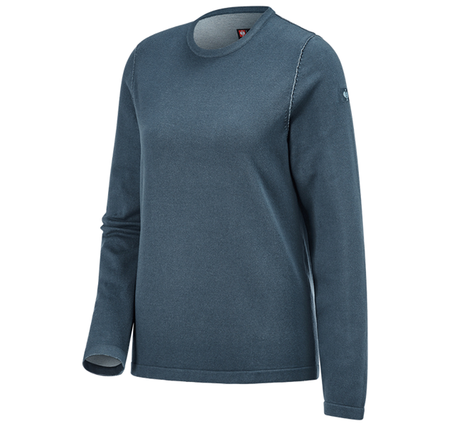 Hoofdaanzicht, Truien | Schipperstruien, Gebreide pullover e.s.iconic, dames, oxideblauw