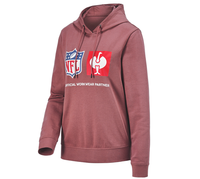 Hoofdaanzicht, Nieuwe, NFL Hoodie cotton, ladies, oxiderood