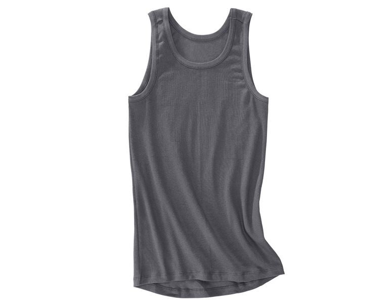 Hoofdaanzicht, Ondergoed | Thermokleding, e.s. Cotton rib tank-shirt, titaan