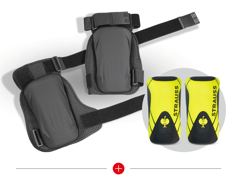 SET: e.s. Knee Pad + zakken Pro-Comfort, soft