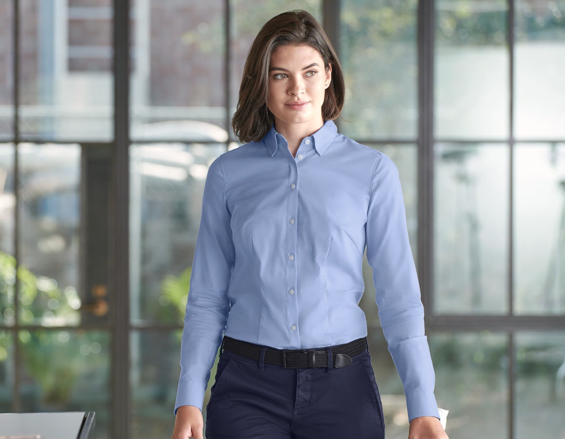 Welke krans keuken e.s. Business-blouse cotton stretch dames reg. fit vorstblauw | Engelbert  Strauss