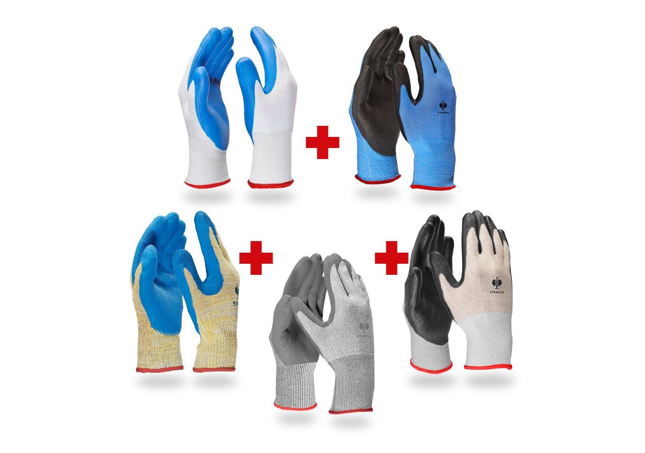 Sets | Accessoires: TEST-SET: handschoenen met snijbescherming