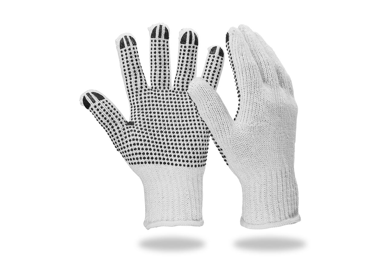 Textiel: PVC-gebreide handschoenen Black-Point