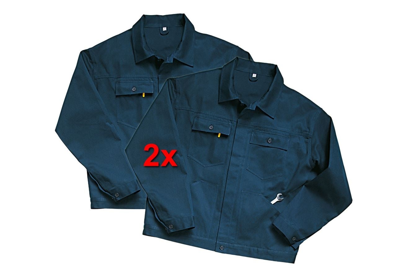 Werkjassen: Werkjack Basic, per 2 + donkerblauw