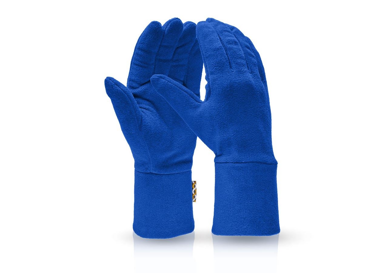 Textiel: e.s. FIBERTWIN® microfleece handschoenen + korenblauw
