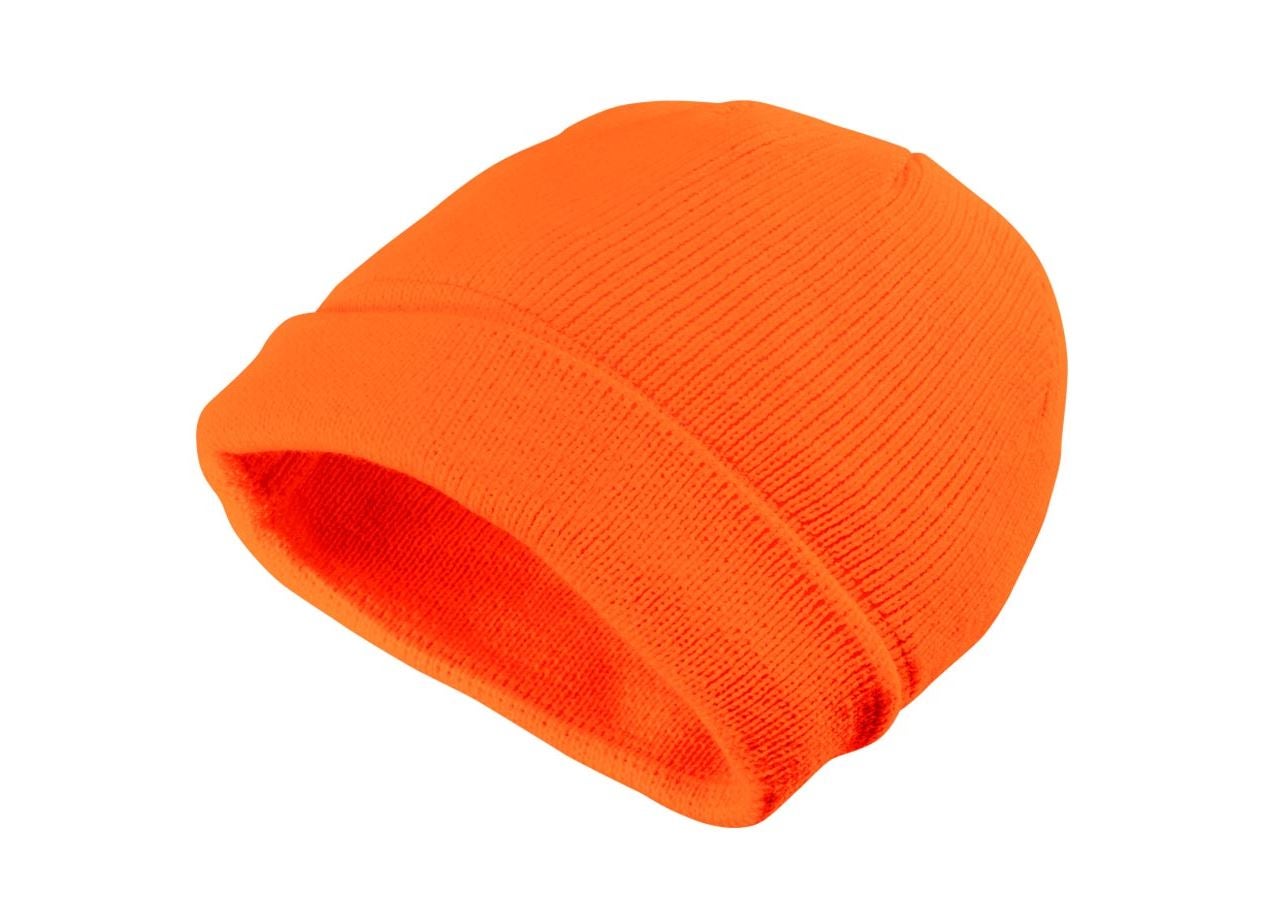 Accessoires: Gebreide wintermuts Neon + oranje