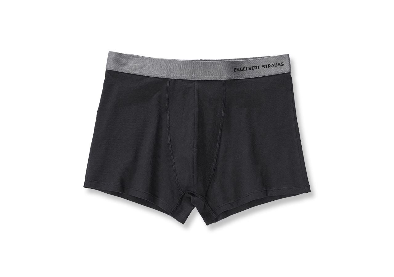 Ondergoed | Thermokleding: e.s. Cotton stretch boxers + zwart