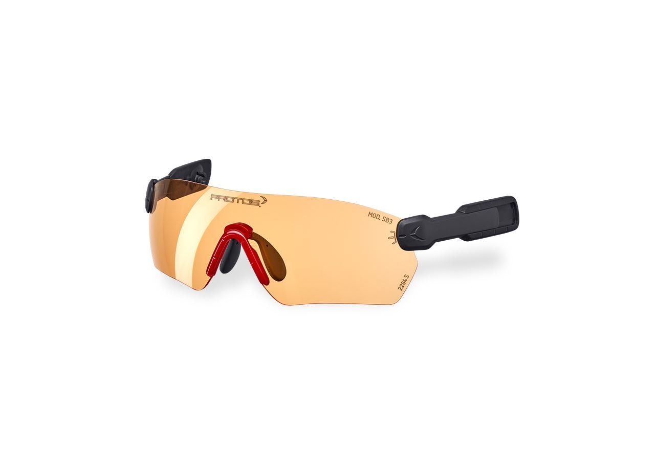 Veiligheidsbrillen: e.s. Veiligheidsbril  Protos® Integral + oranje