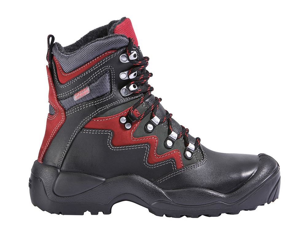 S3: S3 Winterveiligheidslaarzen Lech + zwart/antraciet/rood