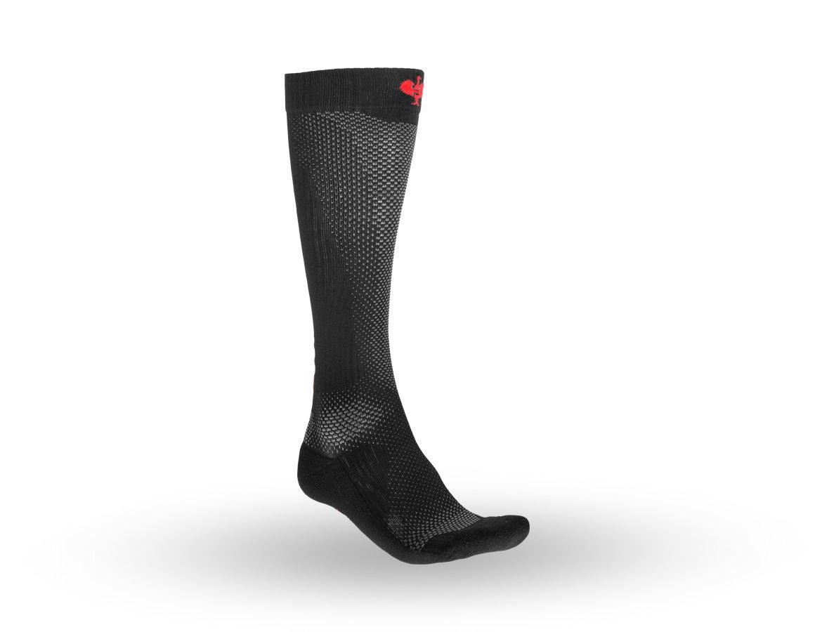 Sokken | Kousen: e.s. Allseason sokken Function light/x-high + zwart/strauss rood