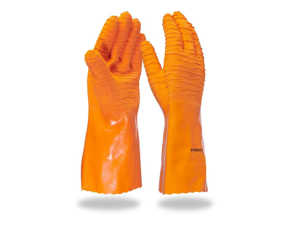 Gecoate: Latex handschoenen, extra lang