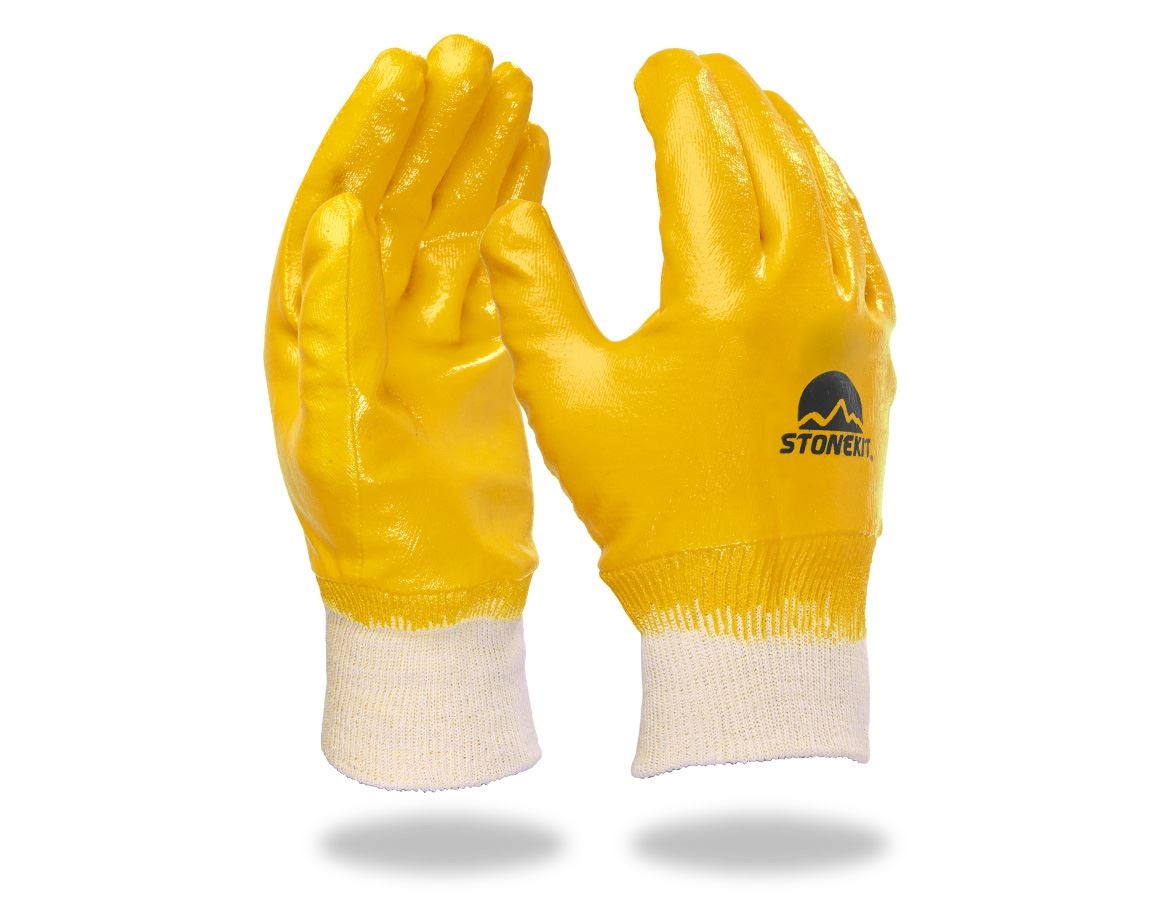 Gecoate: Nitril handschoenen Basic,volledig gecoat,per 12