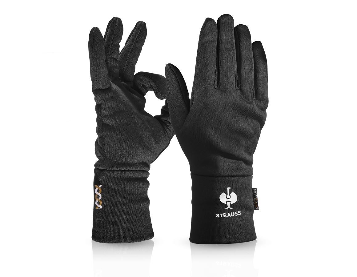 Textiel: e.s. FIBERTWIN® thermo stretch handschoenen + zwart