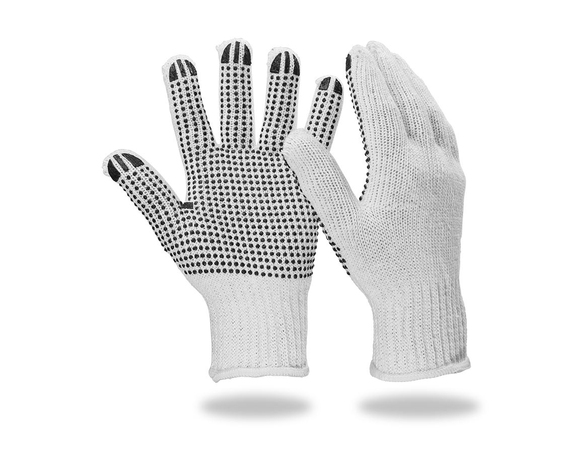 Gecoate: PVC-gebreide handschoenen Black-Point