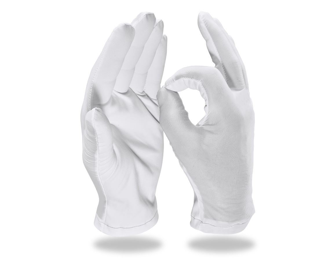 Textiel: Horlogemakers-handschoenen, per 12 + wit