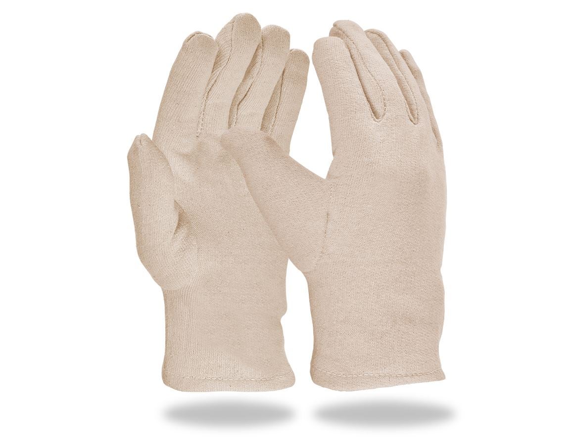 Textiel: Tricot handschoenen, zwaar, per 12 + wit