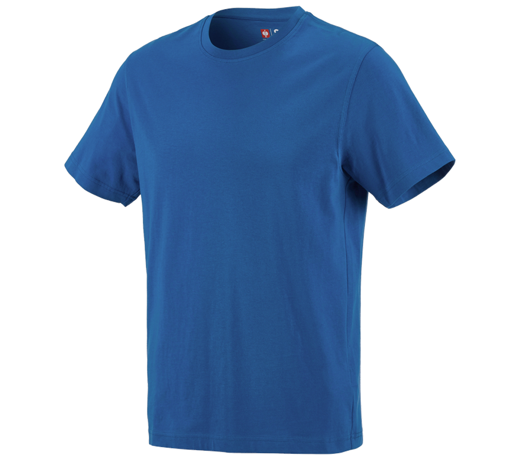 Schrijnwerkers / Meubelmakers: e.s. T-Shirt cotton + gentiaanblauw
