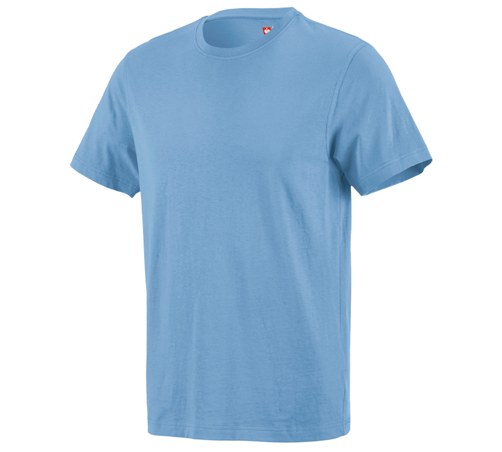 Tuin-/ Land-/ Bosbouw: e.s. T-Shirt cotton + azuurblauw