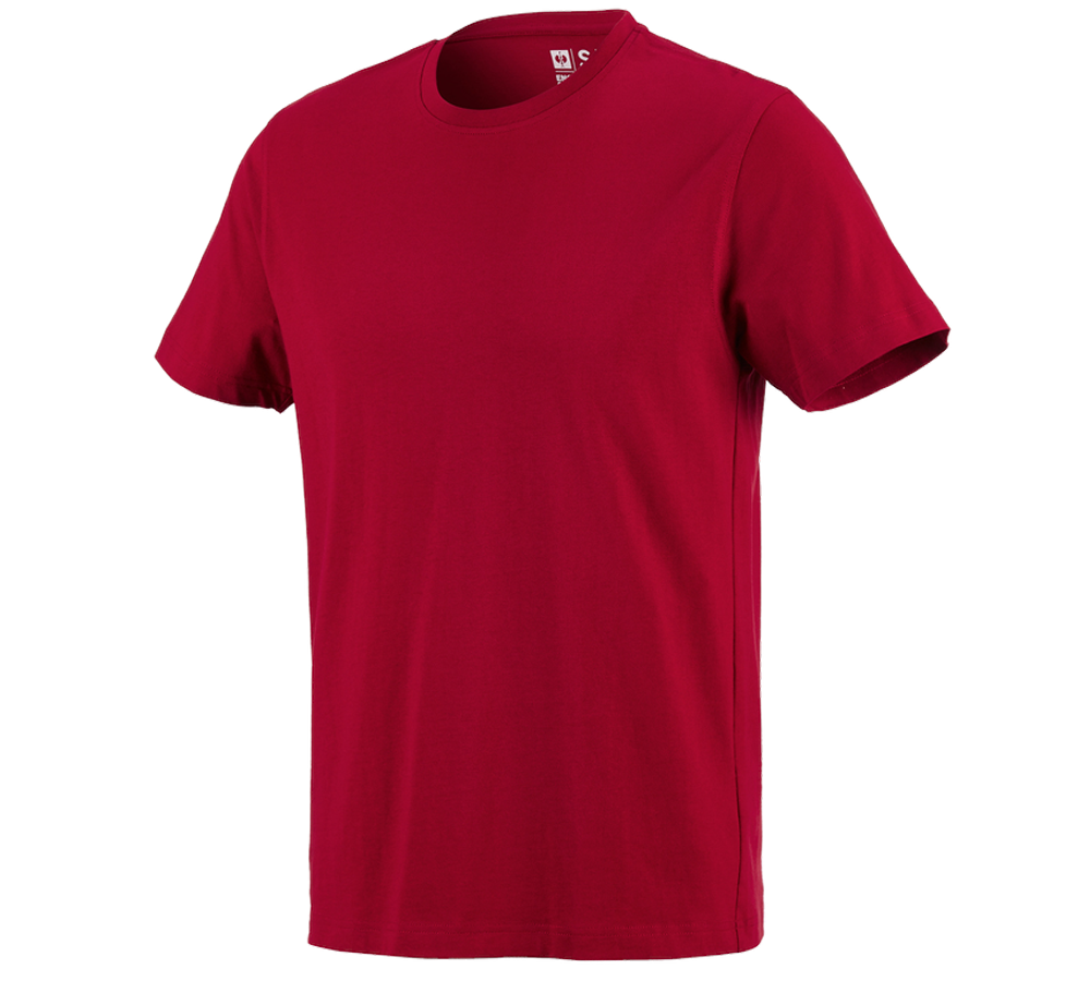 Tuin-/ Land-/ Bosbouw: e.s. T-Shirt cotton + rood