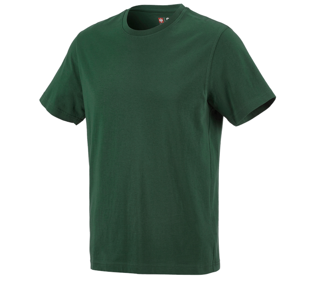 Tuin-/ Land-/ Bosbouw: e.s. T-Shirt cotton + groen