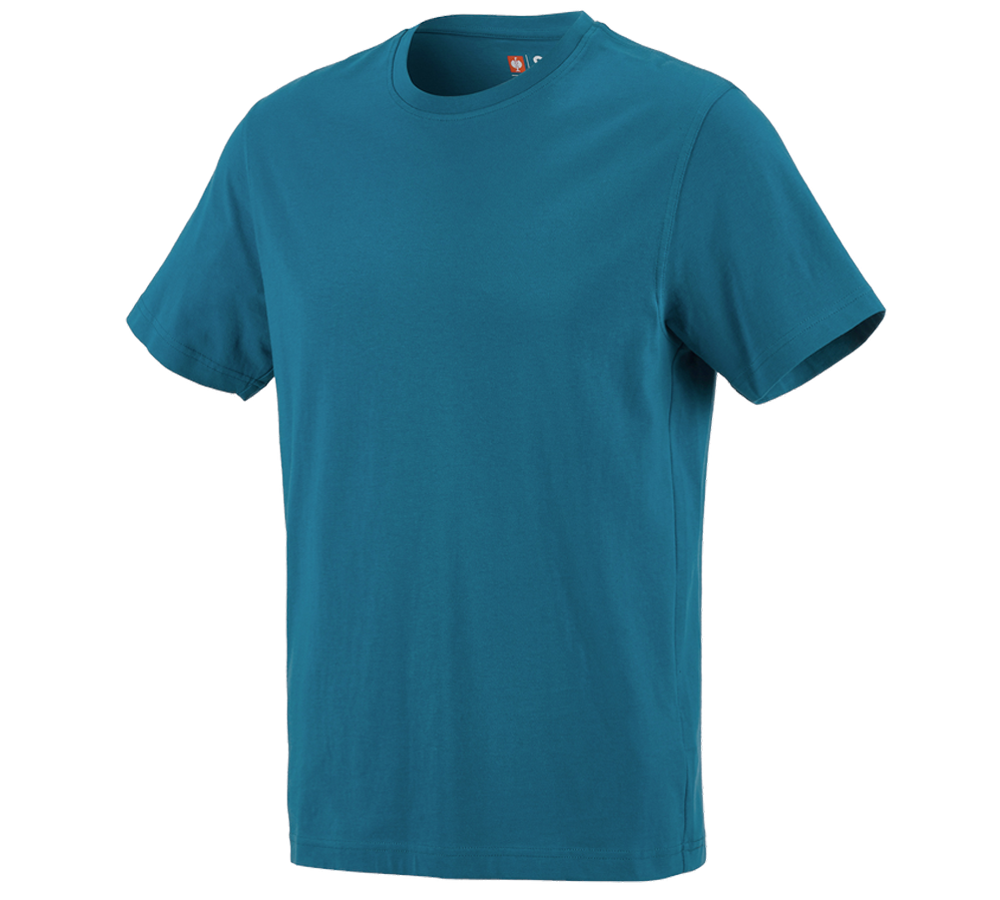 Schrijnwerkers / Meubelmakers: e.s. T-Shirt cotton + petrol