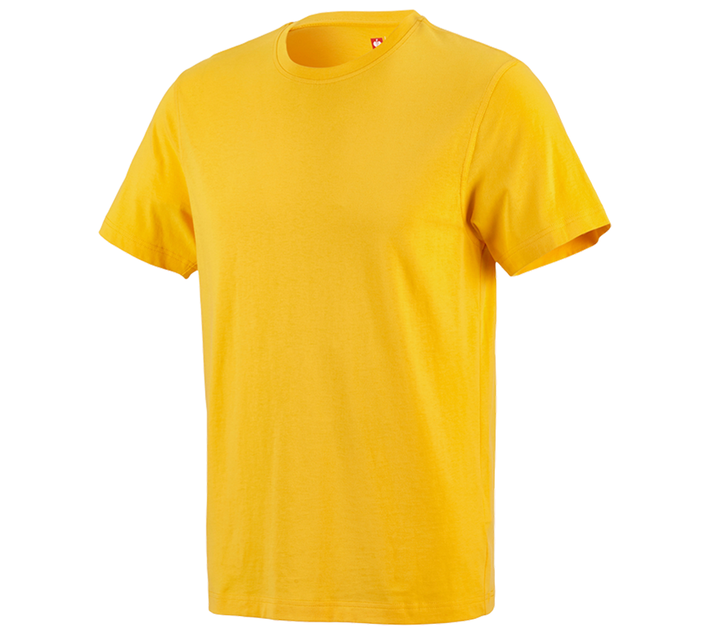 Tuin-/ Land-/ Bosbouw: e.s. T-Shirt cotton + geel