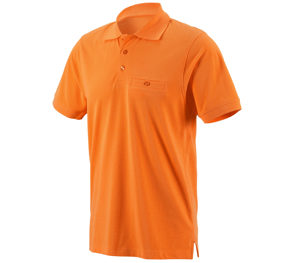 Bovenkleding: e.s. Polo-Shirt cotton Pocket + oranje