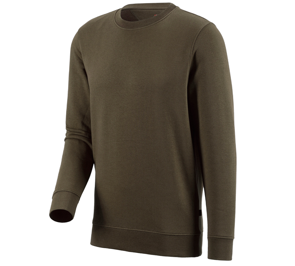 Bovenkleding: e.s. Sweatshirt poly cotton + olijf