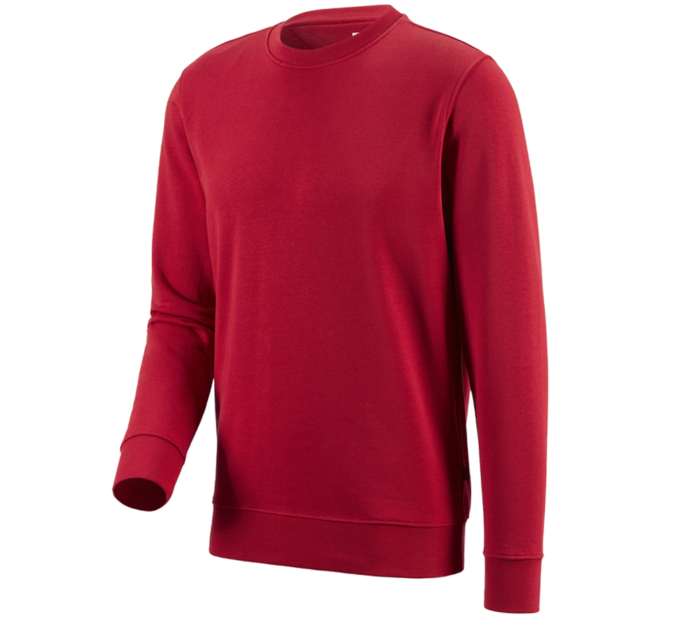 Loodgieter / Installateurs: e.s. Sweatshirt poly cotton + rood