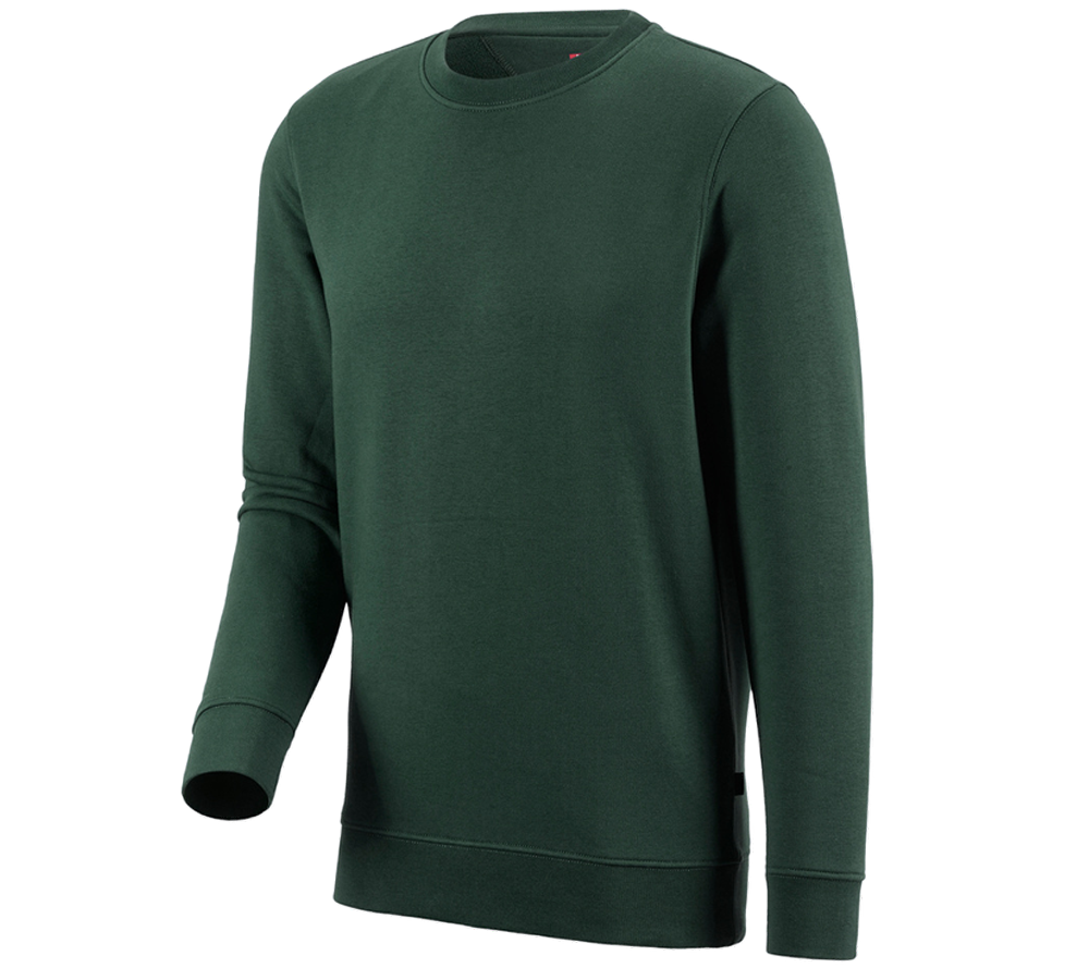 Tuin-/ Land-/ Bosbouw: e.s. Sweatshirt poly cotton + groen