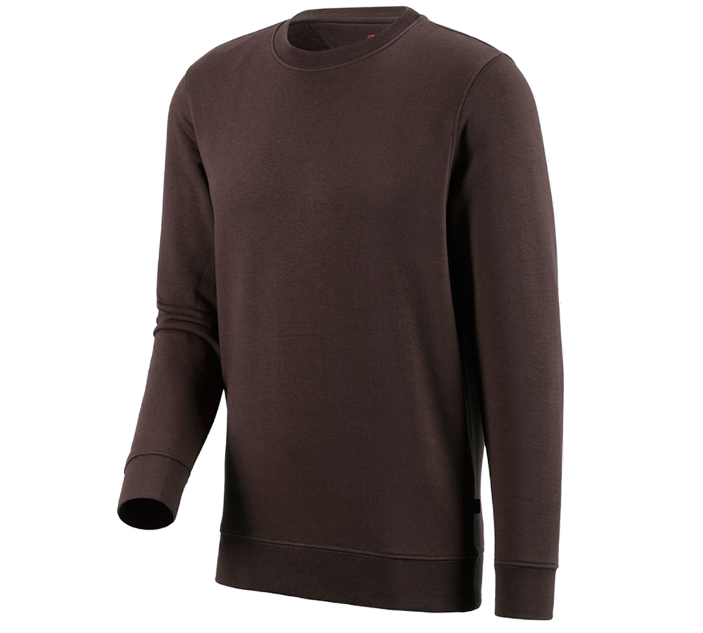 Loodgieter / Installateurs: e.s. Sweatshirt poly cotton + bruin