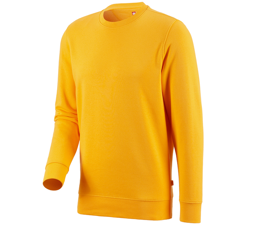 Onderwerpen: e.s. Sweatshirt poly cotton + geel