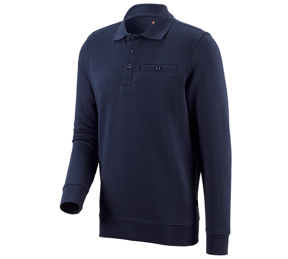 Bovenkleding: e.s. Sweatshirt poly cotton Pocket + donkerblauw