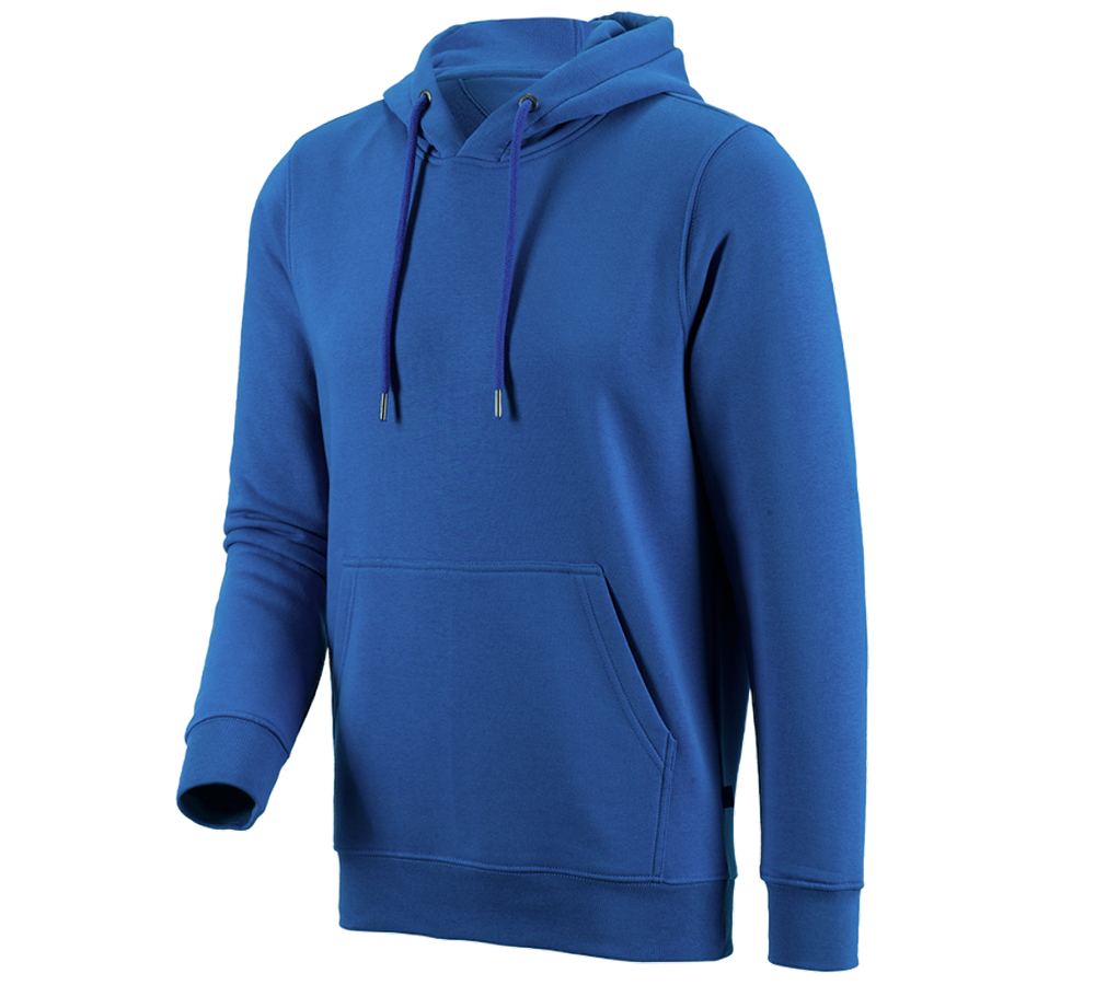Bovenkleding: e.s. Hoody-Sweatshirt poly cotton + gentiaanblauw