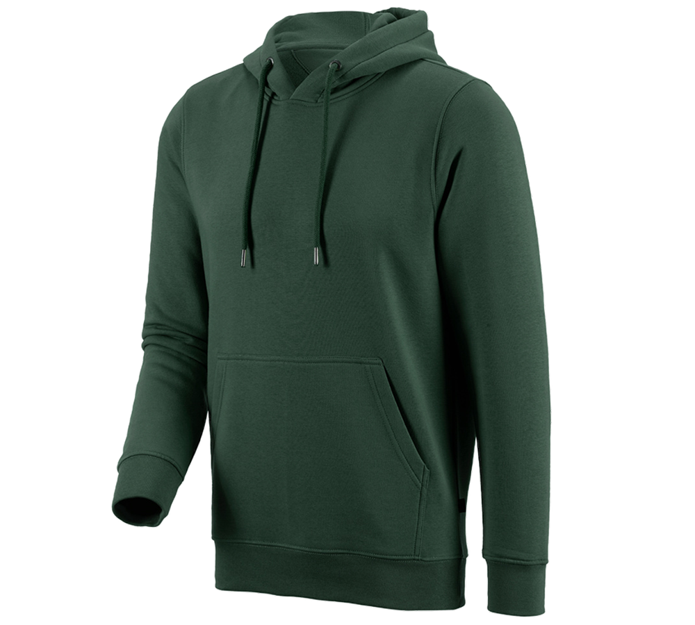 Bovenkleding: e.s. Hoody-Sweatshirt poly cotton + groen