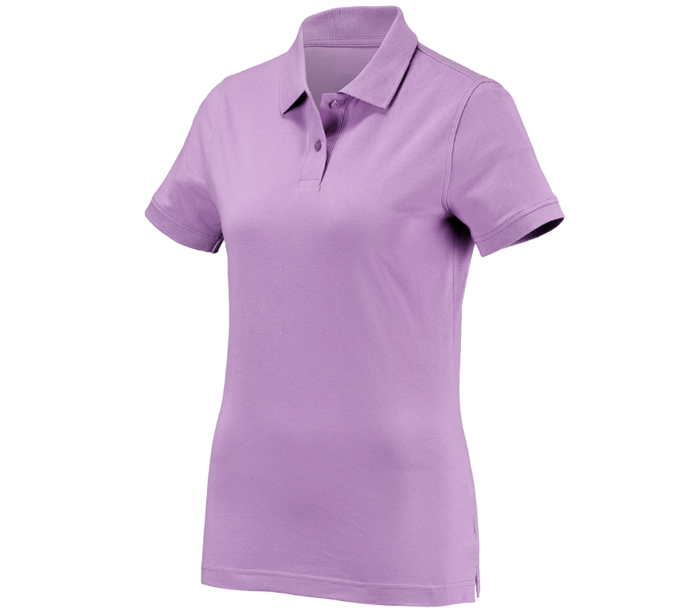 Loodgieter / Installateurs: e.s. Polo-Shirt cotton, dames + lavendel