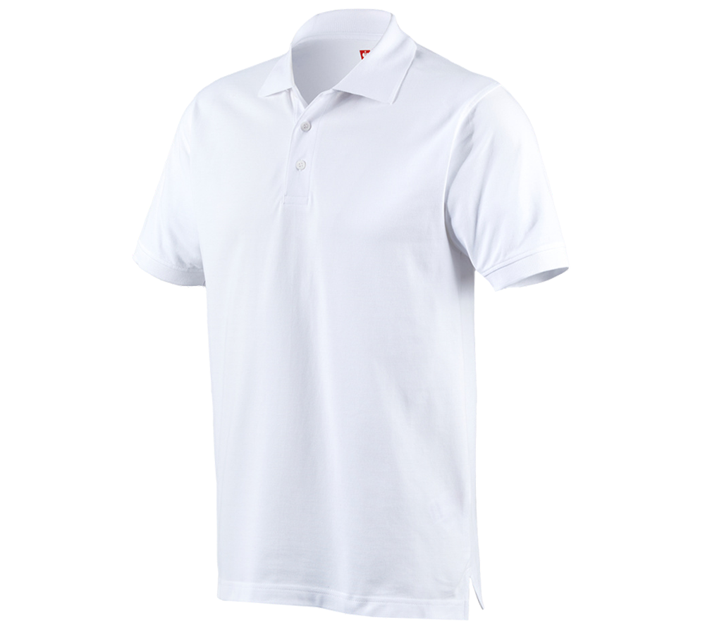 Tuin-/ Land-/ Bosbouw: e.s. Polo-Shirt cotton + wit