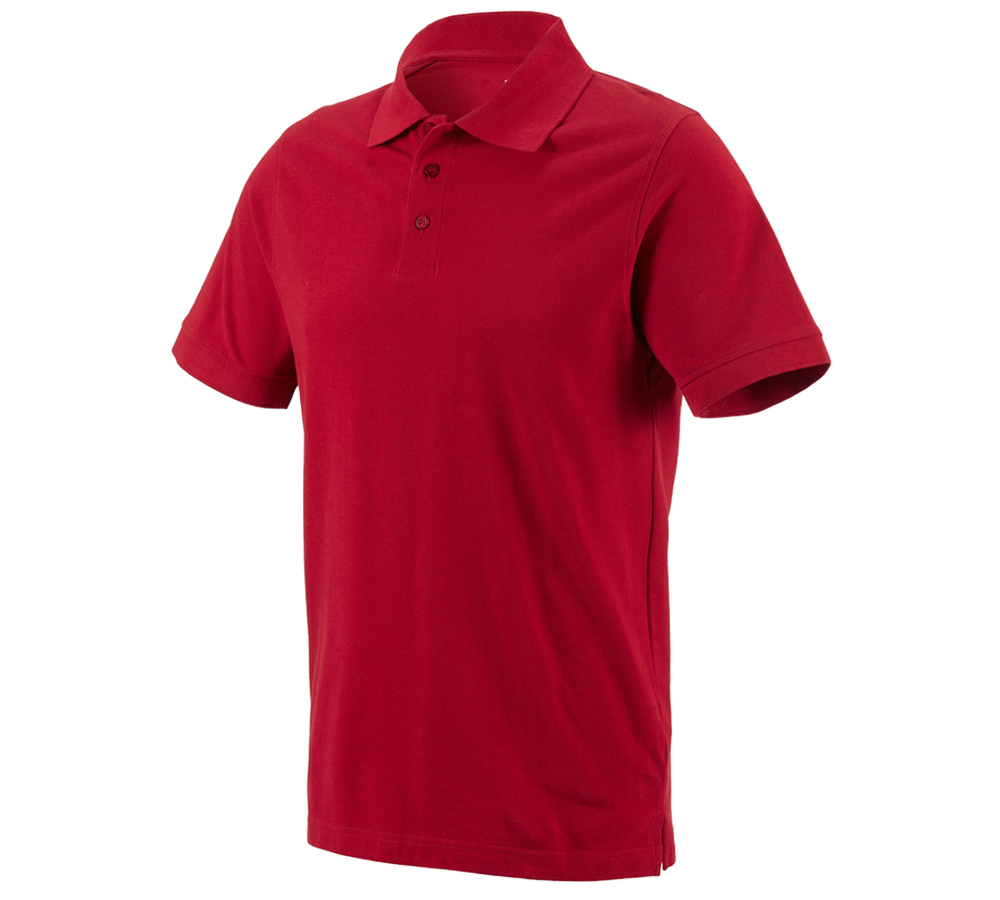 Bovenkleding: e.s. Polo-Shirt cotton + vuurrood