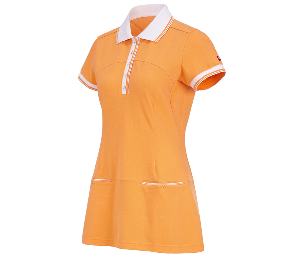 Jurken | Rokken: Piqué-jurk e.s.avida + licht oranje