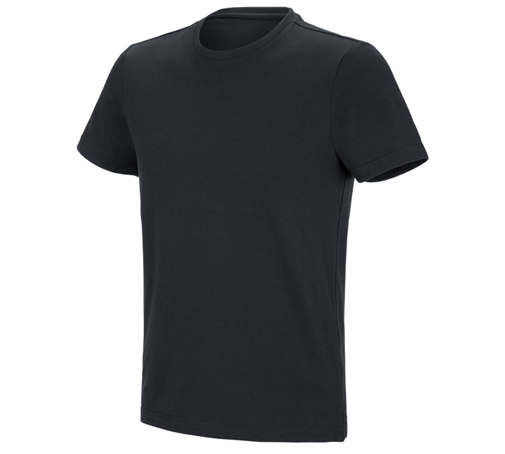 Bovenkleding: e.s. Functioneel T-shirt poly cotton + zwart