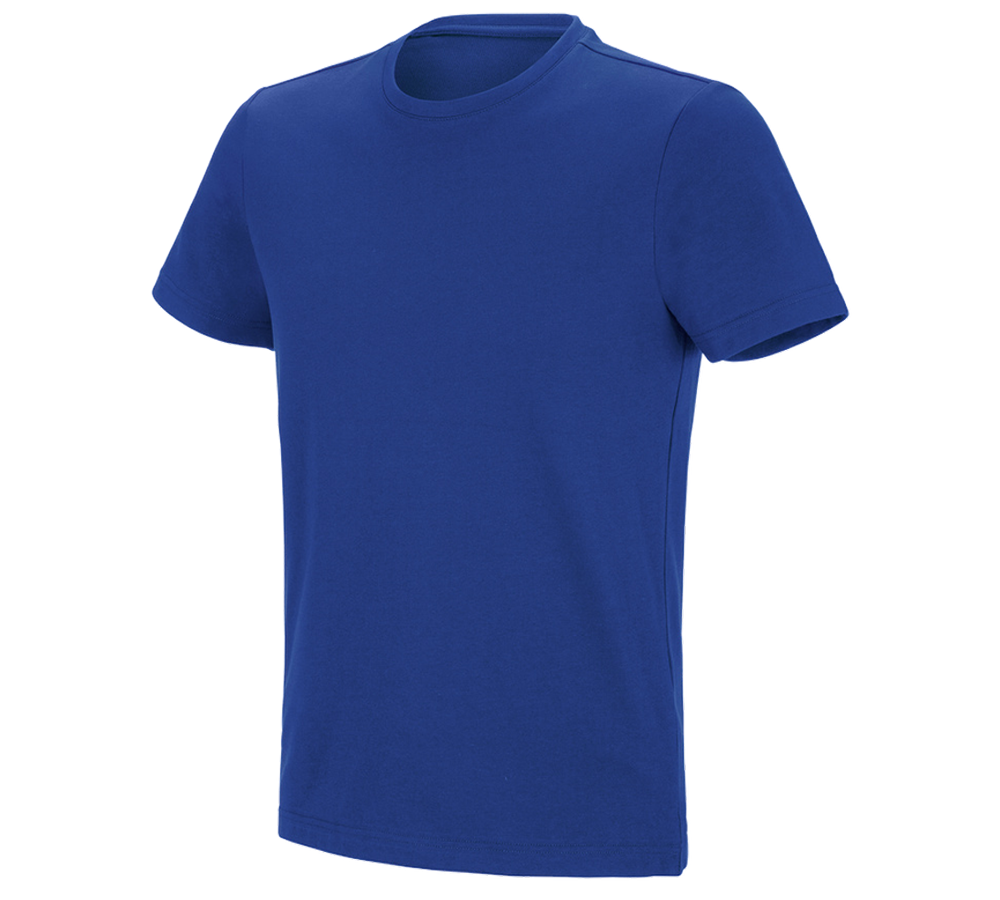 Bovenkleding: e.s. Functioneel T-shirt poly cotton + korenblauw